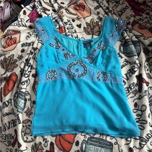 Blue Y2K Cami